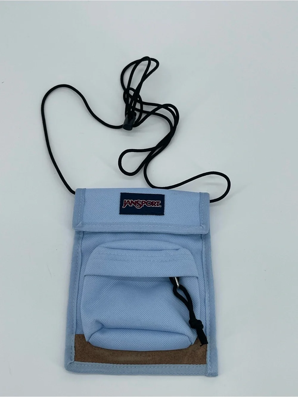 JanSport Light Blue Neck Pouch with Front Pocket
